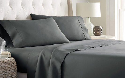 1200TC Grey Organic cotton sheet set